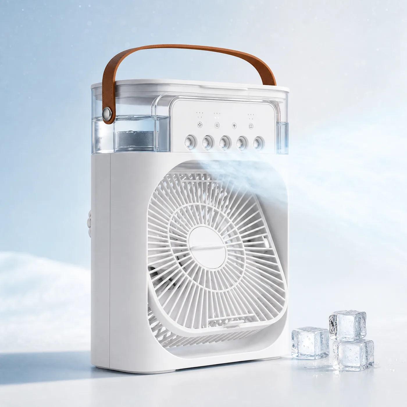 Hotseason 3-in-1 Mini Air Cooler — desk view