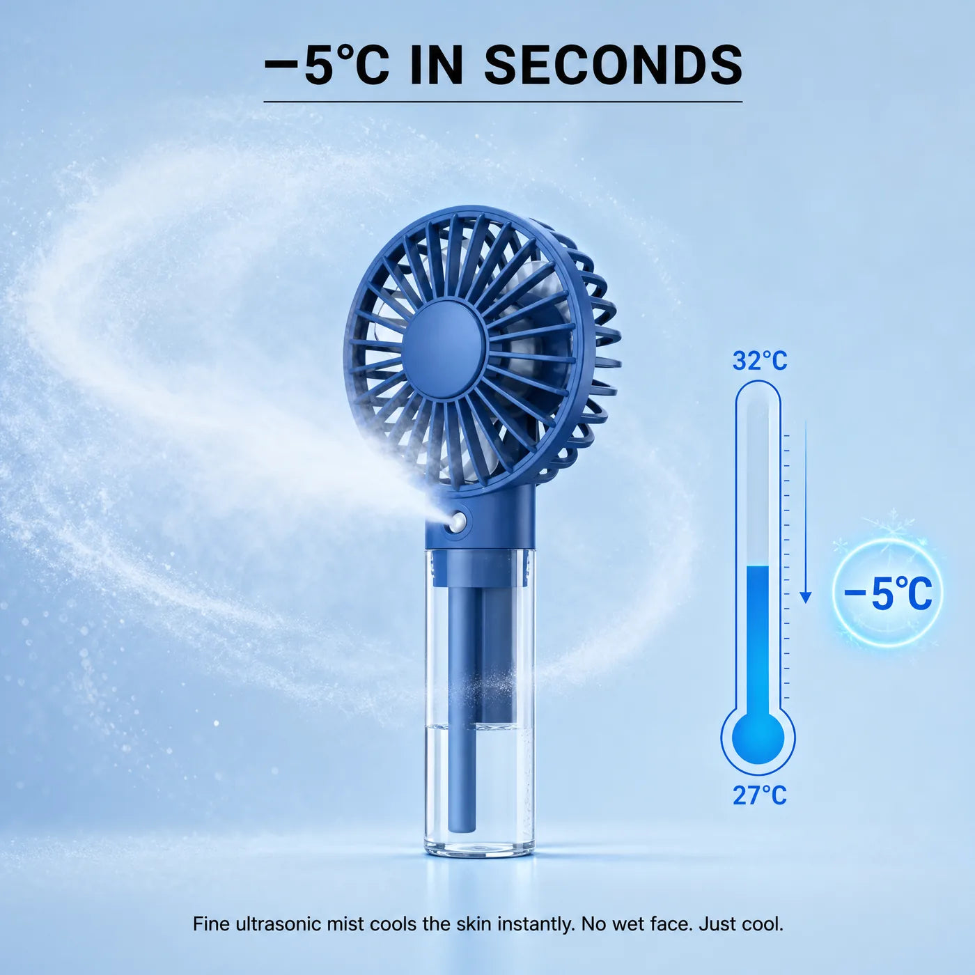 Mist cooling temperature demo
