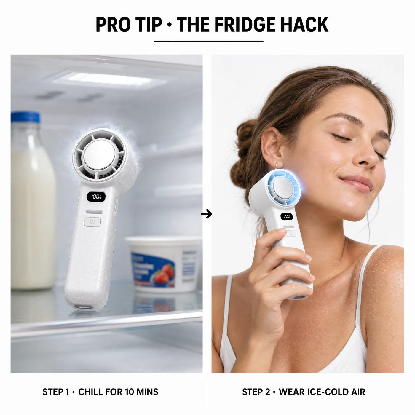 Fridge ice plate cooling trick